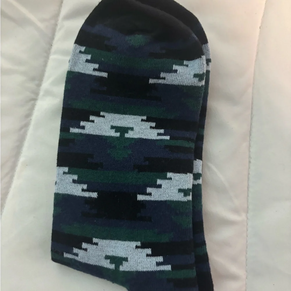 NWT Men's Dicks Sporting Goods Cozy Dress Socks - Navy and Forest Green- Warm!